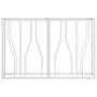 Mesa consola acero inoxidable y vidrio plateado 110x30x70 cm by , Side tables - Ref: Foro24-350027, Price: 217,17 €, Discount: %