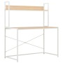 Escritorio para ordenador blanco y roble 120x60x138 cm de , Escritorios - Ref: Foro24-20255, Precio: 96,99 €, Descuento: %