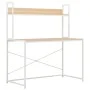 Escritorio para ordenador blanco y roble 120x60x138 cm von , Schreibtische - Ref: Foro24-20255, Preis: 95,52 €, Rabatt: %