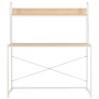 Escritorio para ordenador blanco y roble 120x60x138 cm de , Escritorios - Ref: Foro24-20255, Precio: 96,99 €, Descuento: %
