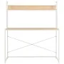 Escritorio para ordenador blanco y roble 120x60x138 cm von , Schreibtische - Ref: Foro24-20255, Preis: 95,52 €, Rabatt: %