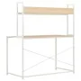 Escritorio para ordenador blanco y roble 120x60x138 cm von , Schreibtische - Ref: Foro24-20255, Preis: 95,52 €, Rabatt: %