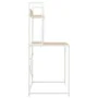Escritorio para ordenador blanco y roble 120x60x138 cm von , Schreibtische - Ref: Foro24-20255, Preis: 95,52 €, Rabatt: %