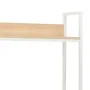 Escritorio para ordenador blanco y roble 120x60x138 cm von , Schreibtische - Ref: Foro24-20255, Preis: 95,52 €, Rabatt: %