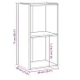 Estantería 2 niveles contrachapada gris hormigón 40x30x76,5cm by , Bookcases and shelves - Ref: Foro24-800931, Price: 39,74 €...