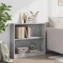Estantería de madera contrachapada gris hormigón 80x24x75 cm de , Librerías y estanterías - Ref: Foro24-800895, Precio: 46,55...