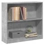 Estantería de madera contrachapada gris hormigón 80x24x75 cm de , Librerías y estanterías - Ref: Foro24-800895, Precio: 46,55...