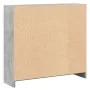 Estantería de madera contrachapada gris hormigón 80x24x75 cm de , Librerías y estanterías - Ref: Foro24-800895, Precio: 46,55...