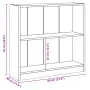 Estantería de madera contrachapada gris hormigón 80x24x75 cm de , Librerías y estanterías - Ref: Foro24-800895, Precio: 46,55...
