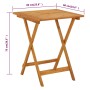 Folding garden table made of solid acacia wood 60x60x75 cm by vidaXL, Garden tables - Ref: Foro24-313595, Price: 68,27 €, Dis...