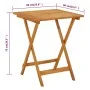 Mesa plegable de jardín de madera maciza de acacia 60x60x75 cm de vidaXL, Mesas de jardín - Ref: Foro24-313595, Precio: 66,72...