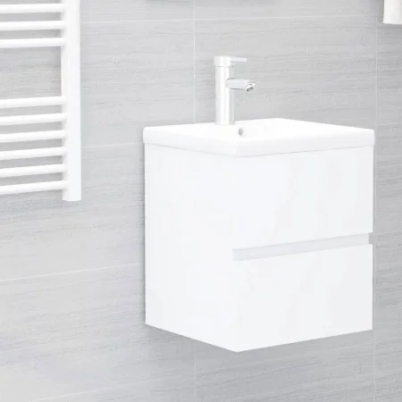 Armario para lavabo madera contrachapada blanco 41x38,5x45 cm by , Bathroom furniture - Ref: Foro24-804728, Price: 49,28 €, D...