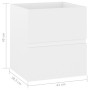 Armario para lavabo madera contrachapada blanco 41x38,5x45 cm von , Badezimmermöbel - Ref: Foro24-804728, Preis: 49,60 €, Rab...