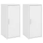 Muebles zapateros 2 uds madera contrachapada blanco 32x35x70 cm by , Shoe racks and shoe organizers - Ref: Foro24-808955, Pri...