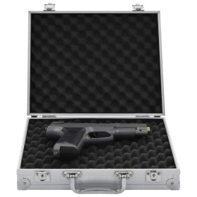 Maletín para armas de aluminio y ABS plateado by , Firearm cases - Ref: Foro24-91868, Price: 26,69 €, Discount: %