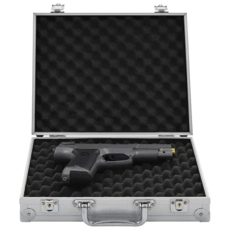Maletín para armas de aluminio y ABS plateado by , Firearm cases - Ref: Foro24-91868, Price: 26,69 €, Discount: %