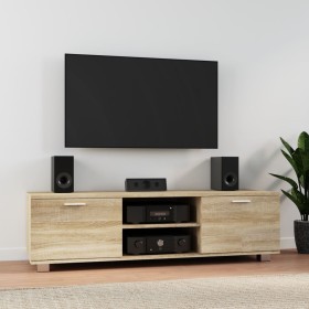 Mueble para TV madera contrachapada roble Sonoma 140x40,5x35 cm von , TV-Möbel - Ref: Foro24-342623, Preis: 103,15 €, Rabatt: %