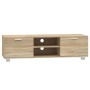 Mueble para TV madera contrachapada roble Sonoma 140x40,5x35 cm von , TV-Möbel - Ref: Foro24-342623, Preis: 103,15 €, Rabatt: %