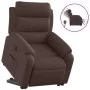 Sillón eléctrico reclinable elevable de tela marrón oscuro by , Armchairs - Ref: Foro24-3205009, Price: 371,36 €, Discount: %