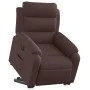 Sillón eléctrico reclinable elevable de tela marrón oscuro by , Armchairs - Ref: Foro24-3205009, Price: 371,36 €, Discount: %