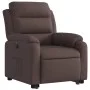 Sillón eléctrico reclinable elevable de tela marrón oscuro by , Armchairs - Ref: Foro24-3205009, Price: 371,36 €, Discount: %