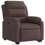 Sillón eléctrico reclinable elevable de tela marrón oscuro by , Armchairs - Ref: Foro24-3205009, Price: 345,44 €, Discount: %