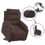 Sillón eléctrico reclinable elevable de tela marrón oscuro by , Armchairs - Ref: Foro24-3205009, Price: 371,36 €, Discount: %