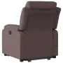 Sillón masaje eléctrico reclinable elevable tela marrón oscuro by , Armchairs - Ref: Foro24-3205021, Price: 380,93 €, Discoun...