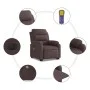 Sillón masaje eléctrico reclinable elevable tela marrón oscuro by , Armchairs - Ref: Foro24-3205021, Price: 380,93 €, Discoun...