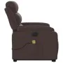 Sillón masaje eléctrico reclinable elevable tela marrón oscuro by , Armchairs - Ref: Foro24-3205021, Price: 380,93 €, Discoun...