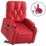 Sillón reclinable elevable cuero artificial rojo by , Armchairs - Ref: Foro24-3204777, Price: 287,86 €, Discount: %