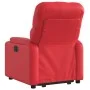 Sillón reclinable elevable cuero artificial rojo by , Armchairs - Ref: Foro24-3204777, Price: 287,86 €, Discount: %