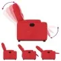Sillón reclinable elevable cuero artificial rojo by , Armchairs - Ref: Foro24-3204777, Price: 287,86 €, Discount: %