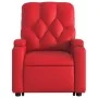 Sillón reclinable elevable cuero artificial rojo by , Armchairs - Ref: Foro24-3204777, Price: 287,86 €, Discount: %
