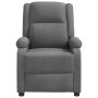 Sillón reclinable de tela gris oscuro