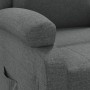 Sillón reclinable de tela gris oscuro