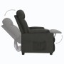 Sillón reclinable de tela negro by , Armchairs - Ref: Foro24-348531, Price: 236,00 €, Discount: %