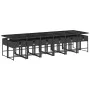 Set comedor de jardín con cojines 13 pzas ratán sintético negro by , Garden sets - Ref: Foro24-3211303, Price: 898,12 €, Disc...