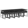 Set de comedor jardín 11 pzas con cojines ratán sintético negro von , Gartensets - Ref: Foro24-3211290, Preis: 762,88 €, Raba...