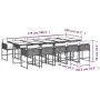 Set de comedor jardín 11 pzas con cojines ratán sintético negro von , Gartensets - Ref: Foro24-3211290, Preis: 762,88 €, Raba...