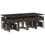 Set muebles de jardín 13 pzas y cojines ratán sintético marrón by , Garden sets - Ref: Foro24-3211341, Price: 644,71 €, Disco...