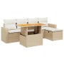 Juego de sofás jardín con cojines 6 pzas ratán sintético beige von , Gartensets - Ref: Foro24-3275585, Preis: 415,77 €, Rabat...