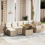 Set of garden sofas with beige cushions 8 pcs PE rattan by , Garden sets - Ref: Foro24-3275823, Price: 580,20 €, Discount: %