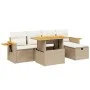Juego de sofás jardín con cojines 6 pzas ratán sintético beige de , Conjuntos de jardín - Ref: Foro24-3276138, Precio: 480,02...