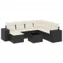 Set de sofás de jardín 8 piezas y cojines ratán sintético negro von , Gartensets - Ref: Foro24-3255243, Preis: 487,52 €, Raba...