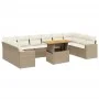 Set de sofás de jardín 11pzas con cojines ratán sintético beige von , Gartensets - Ref: Foro24-3271485, Preis: 766,63 €, Raba...