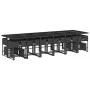 Set de muebles jardín 17 pzas con cojines ratán sintético negro by , Garden sets - Ref: Foro24-3211362, Price: 973,22 €, Disc...
