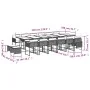 Set de muebles jardín 17 pzas con cojines ratán sintético negro by , Garden sets - Ref: Foro24-3211362, Price: 973,22 €, Disc...