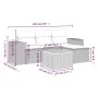 Set de muebles de jardín 5 pzas y cojines ratán sintético negro de , Conjuntos de jardín - Ref: Foro24-3257743, Precio: 306,5...