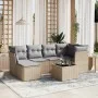 Juego de sofás jardín con cojines beige mezcla 7 pzas ratán PE by , Garden sets - Ref: Foro24-3263185, Price: 414,63 €, Disco...